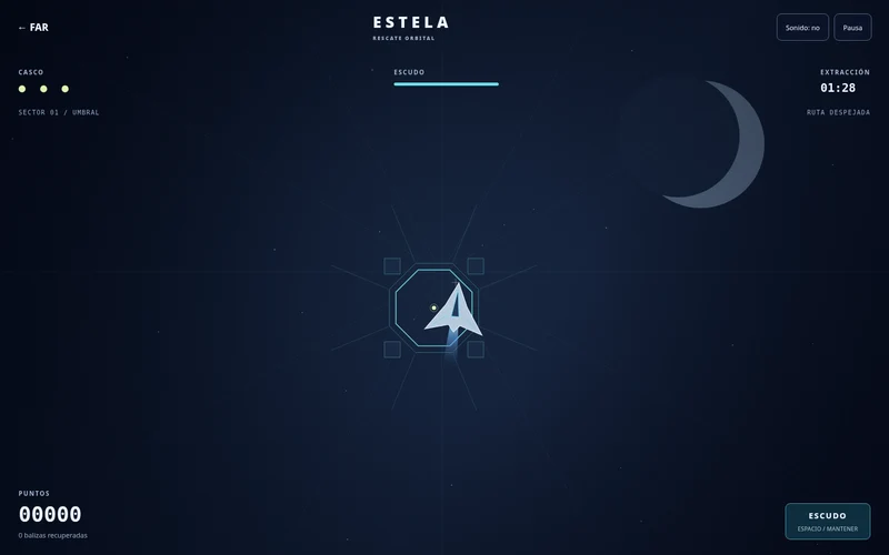 Captura real de la interfaz de ESTELA